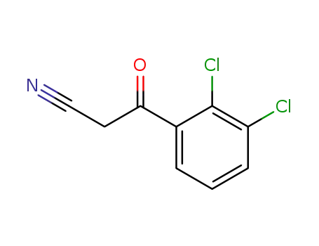 Molecular Structure of 75473-09-5 (Benzenepropanenitrile, 2,3-dichloro-b-oxo-)