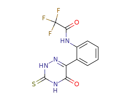 Acetamide, 2,2,2-trifluoro-N-(2-(2,3,4,5-tetrahydro-5-oxo-3-thioxo-1,2,4-triazin-6-yl)phenyl)-