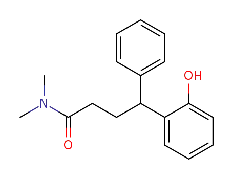 Molecular Structure of 129841-21-0 (Benzenebutanamide, 2-hydroxy-N,N-dimethyl-gamma-phenyl-)