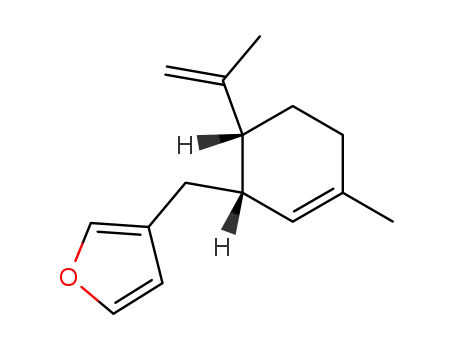 3-((1S,6R)-6-Isopropenyl-3-methyl-cyclohex-2-enylmethyl)-furan