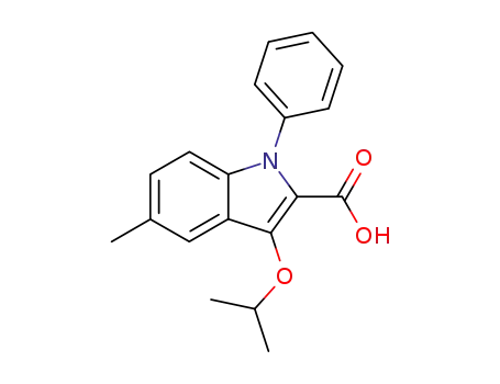 1H-Indole-2-carboxylic acid, 5-methyl-3-(1-methylethoxy)-1-phenyl-