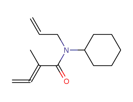 Molecular Structure of 147167-38-2 (N-Allyl-N-cyclohexyl-2-methyl-2,3-butadienamid)