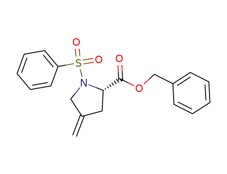 Molecular Structure of 144422-81-1 (L-Proline, 4-methylene-1-(phenylsulfonyl)-, phenylmethyl ester)