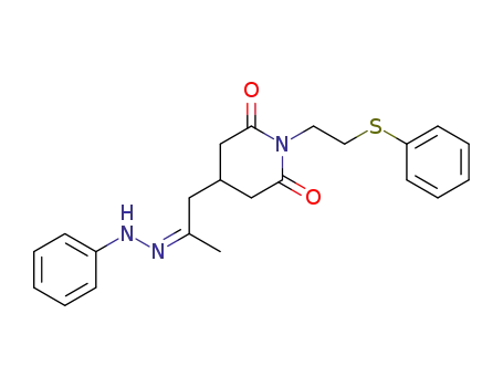 4-[2-(Phenyl-hydrazono)-propyl]-1-(2-phenylsulfanyl-ethyl)-piperidine-2,6-dione