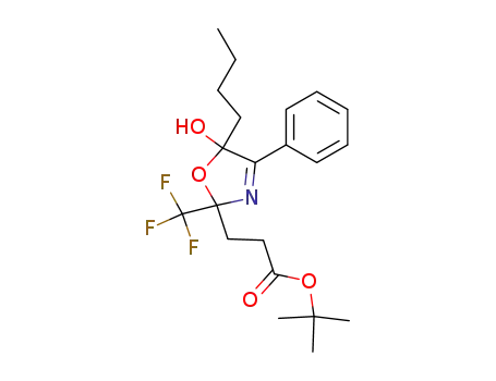 3-(5-Butyl-5-hydroxy-4-phenyl-2-trifluoromethyl-2,5-dihydro-oxazol-2-yl)-propionic acid tert-butyl ester