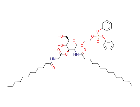 2-(diphenylphosphonooxy)ethyl 2-deoxy-3-O-(N-dodecanoylglycyl)-2-tetradecanoylamino-α-D-glucopyranoside