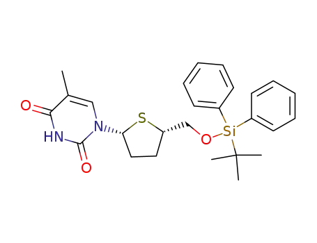 Thymidine, 3'-deoxy-5'-O-[(1,1-dimethylethyl)diphenylsilyl]-4'-thio-