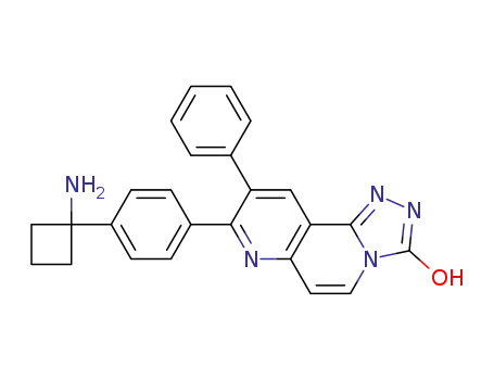 1,2,4-Triazolo[3,4-f][1,6]naphthyridin-3(2H)-one, 8-[4-(1-aminocyclobutyl)phenyl]-9-phenyl-