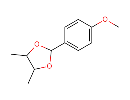Molecular Structure of 5420-89-3 (2-(4-methoxyphenyl)-4,5-dimethyl-1,3-dioxolane)