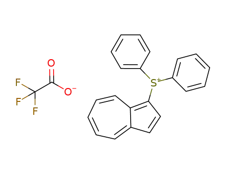 Molecular Structure of 1029874-04-1 ((1-azulenyl)diphenylsulfonium trifluoroacetate)
