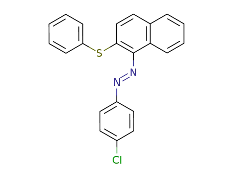 (4-Chloro-phenyl)-(2-phenylsulfanyl-naphthalen-1-yl)-diazene