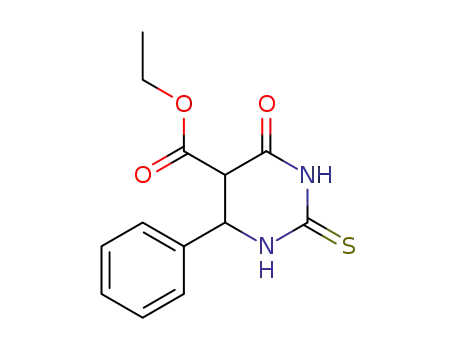 5-Pyrimidinecarboxylic acid, hexahydro-4-oxo-6-phenyl-2-thioxo-, ethyl
ester