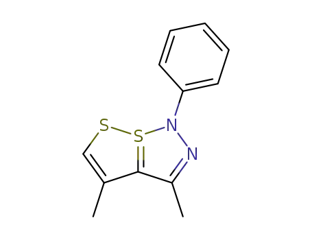 1H-7l4-[1,2]Dithiolo[5,1-e][1,2,3]thiadiazole, 3,4-dimethyl-1-phenyl-