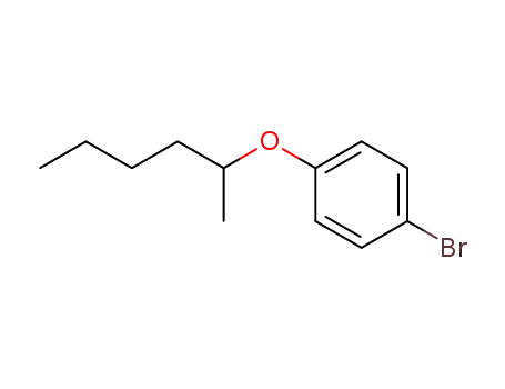 Molecular Structure of 136719-96-5 (1-bromo-4-(1'-methylpentyloxy)benzene)