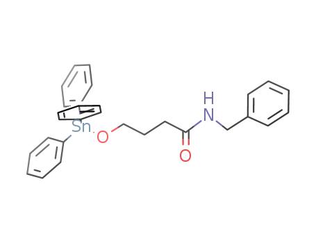 Molecular Structure of 1144099-48-8 (3-benzyl-4-triphenyltinoxy-butyramide)