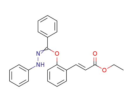 Molecular Structure of 100008-86-4 (o-(β-ethoxycarbonylvinyl)phenyl N-phenylbenzohydrazidate)
