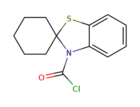 Molecular Structure of 78632-51-6 (3-Chlorcarbonyl-spiro<benzthiazol-2(3H),1'-cyclohexan>)
