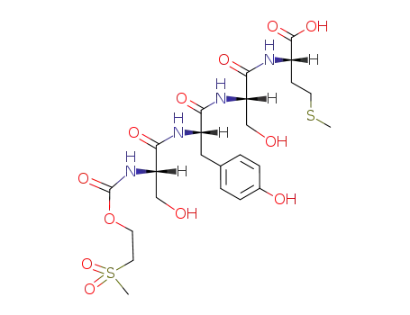 L-Methionine,
N-[N-[N-[N-[[2-(methylsulfonyl)ethoxy]carbonyl]-L-seryl]-L-tyrosyl]-L-seryl]-