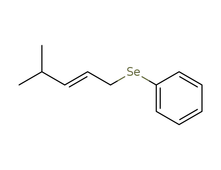 Benzene, [(4-methyl-2-pentenyl)seleno]-, (E)-