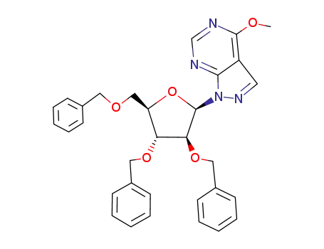 4-methoxy-1-(2,3,5-tri-O-benzyl-β-D-arabinofuranosyl)-1H-pyrazolo<3.4-d>pyrimidine