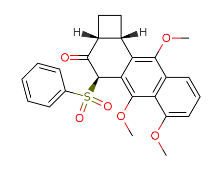 (2aR,4R,10bS)-4-Benzenesulfonyl-5,6,10-trimethoxy-2,2a,4,10b-tetrahydro-1H-cyclobuta[a]anthracen-3-one