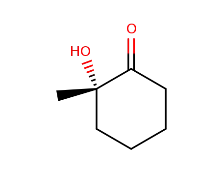 Molecular Structure of 96304-02-8 (Cyclohexanone, 2-hydroxy-2-methyl-, (S)-)