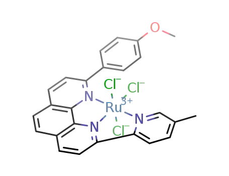 Ru(2-p-anisyl-9-(4-methyl-2-pyridyl)-1,10-phenanthroline)Cl<sub>3</sub>