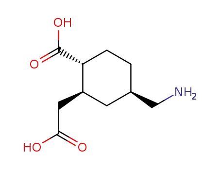 t-4-aminomethyl-t-2-carboxymethyl-r-1-cyclohexanecarboxylic acid