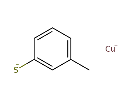 Molecular Structure of 79161-38-9 (Benzenethiol, 3-methyl-, copper(1+) salt)