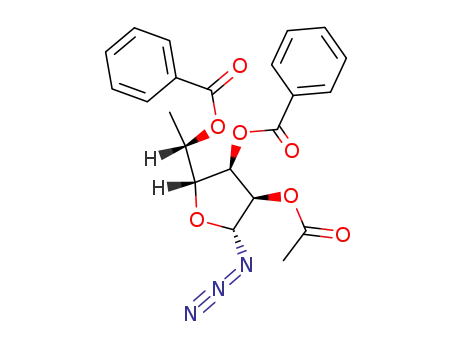 2-O-Acetyl-3,5-di-O-benzoyl-6-desoxy-α-L-talofuranosylazid