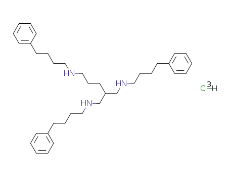 N,N'-bis-(4-phenylbutyl)-2-(4-phenylbutylaminomethyl)-pentane-1,5-diamine trihydrochloride