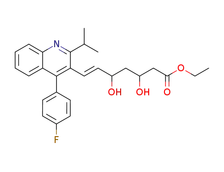 (E)-7-[4-(4-Fluoro-phenyl)-2-isopropyl-quinolin-3-yl]-3,5-dihydroxy-hept-6-enoic acid ethyl ester