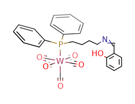 (CO)5W(Ph<sub>2</sub>P(CH<sub>2</sub>)4NCHC<sub>6</sub>H<sub>4</sub>-o-OH)