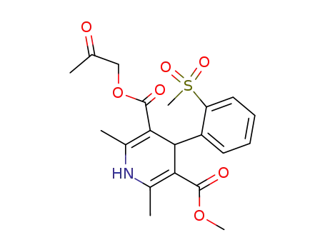 4-(2-Methanesulfonyl-phenyl)-2,6-dimethyl-1,4-dihydro-pyridine-3,5-dicarboxylic acid 3-methyl ester 5-(2-oxo-propyl) ester