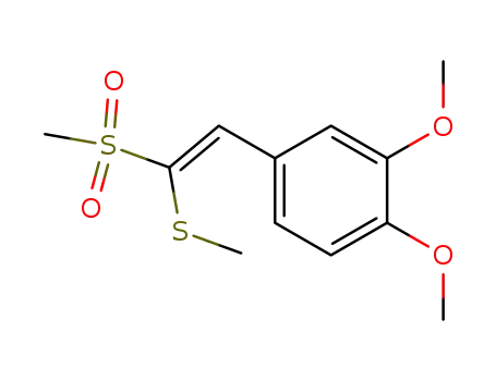 4-((E)-2-Methanesulfonyl-2-methylsulfanyl-vinyl)-1,2-dimethoxy-benzene
