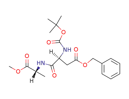 Molecular Structure of 130385-17-0 (Boc-L-Asp(OBzl)-D-Ala-O-Me)