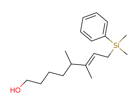 (E)-8-(Dimethyl-phenyl-silanyl)-5,6-dimethyl-oct-6-en-1-ol