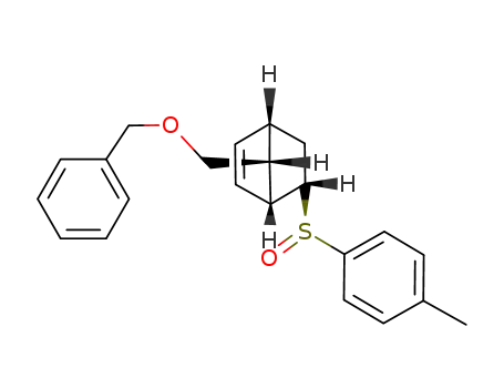 (1R,2S,4S,7R,S<sub>S</sub>)-(-)-bicyclo <2.2.1> hep-7-benzyloxymethyl-5-ene-2-p-toluenesulfinyl