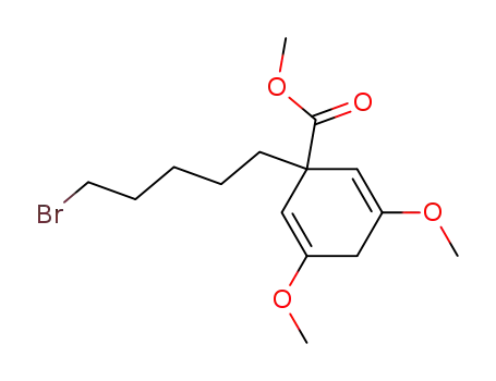2,5-Cyclohexadiene-1-carboxylic acid,
1-(5-bromopentyl)-3,5-dimethoxy-, methyl ester