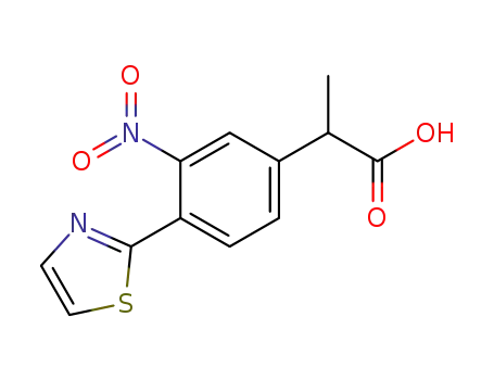 α-メチル-3-ニトロ-4-(2-チアゾリル)ベンゼン酢酸