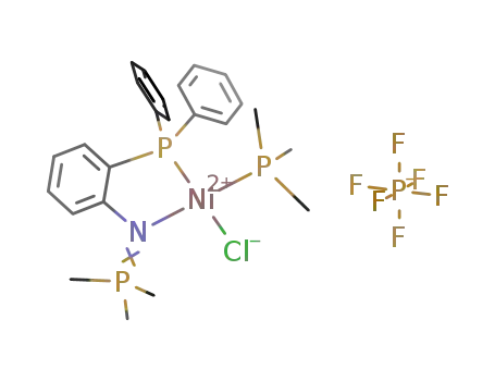 Ni(II)Cl(P(CH<sub>3</sub>)3) (o-diphenylphosphino)-N-(trimethylphosphoranyl)phenylimine