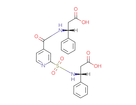 (R)-3-[4-((R)-2-Carboxy-1-phenyl-ethylcarbamoyl)-pyridine-2-sulfonylamino]-3-phenyl-propionic acid