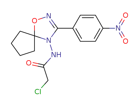 2-Chloro-N-[3-(4-nitro-phenyl)-1-oxa-2,4-diaza-spiro[4.4]non-2-en-4-yl]-acetamide