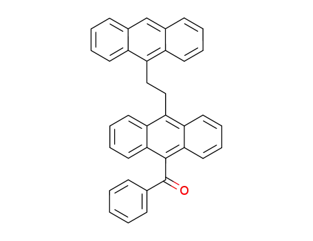 Molecular Structure of 103868-37-7 (Methanone, [10-[2-(9-anthracenyl)ethyl]-9-anthracenyl]phenyl-)