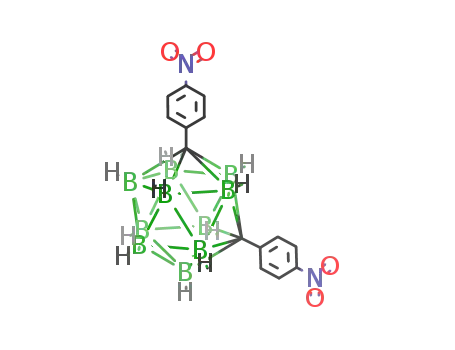 1,7-bis(4-nitrophenyl)-1,7-dicarba-closo-dodecaborane<sup>(12)</sup>