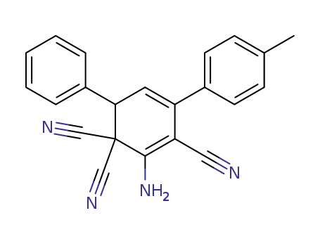 2-amino-6-phenyl-4-p-tolylcyclohexa-2,4-diene-1,1,3-tricarbonitrile