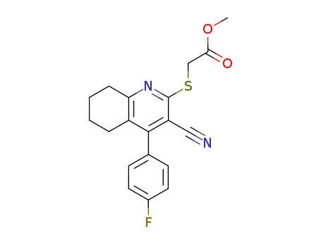 Acetic acid,
[[3-cyano-4-(4-fluorophenyl)-5,6,7,8-tetrahydro-2-quinolinyl]thio]-, methyl
ester