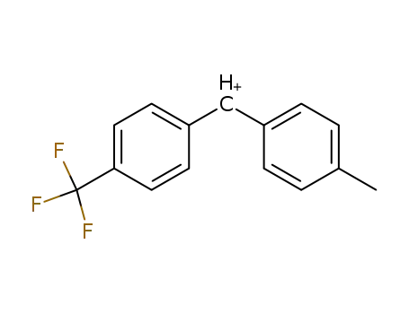 Molecular Structure of 87901-58-4 (Methylium, (4-methylphenyl)[4-(trifluoromethyl)phenyl]-)