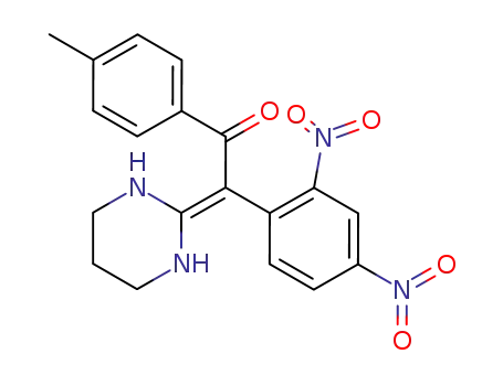 2-<(2,4-dinitrophenyl)(4-methylbenzoyl)methylene>hexahydropyrimidine