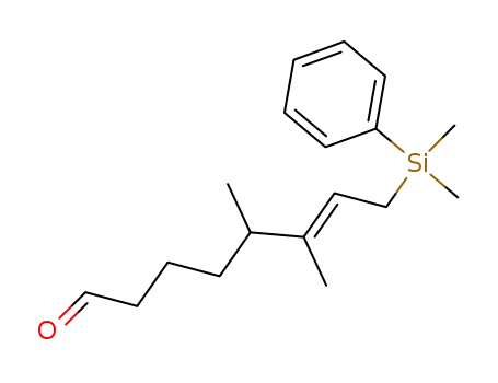 (E)-8-(Dimethyl-phenyl-silanyl)-5,6-dimethyl-oct-6-enal